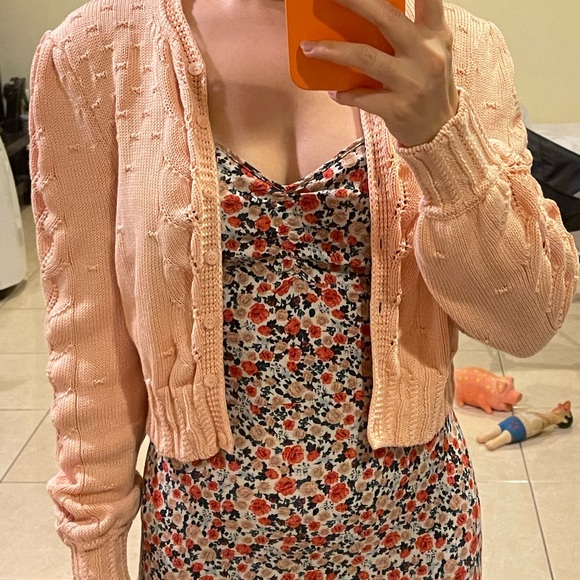 🌸🍊🧡ROUJE MAYA CARDIGAN • SIZE 34 - Picture 8 of 9